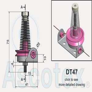 Đĩa tăng lực căng dây Ascotex DT47 – Disc Tensioner